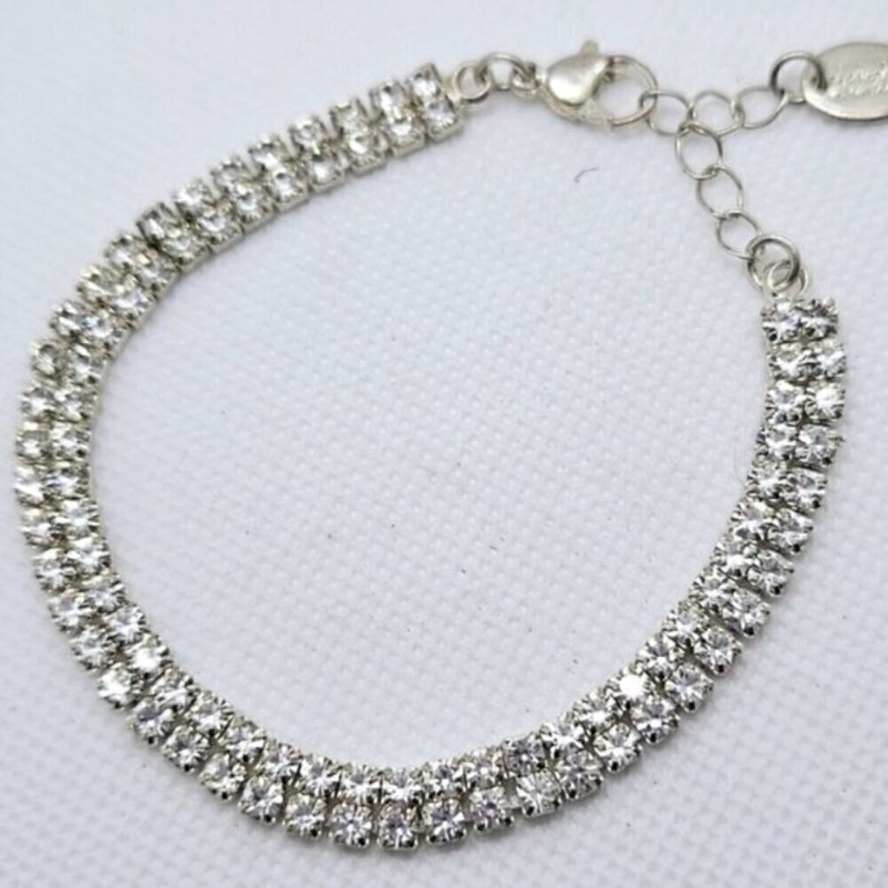 Diamond Simulants Earrings & Tennis Bracelet - Picture 4 of 7